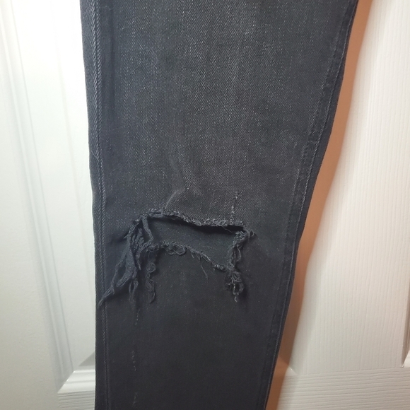 RAG & BONE Stretch Skinny Jeans Black w/ Holes Distressed 27 - Picture 4 of 14